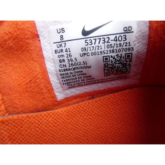 Nike Women's Free Run Running Shoe Light Photo Blue Orange 537732-403 Size 8 - Picture 8 of 8